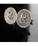 Sterling Monogrammed Cufflinks / Vintage Initial E set / personalized le... - $175.00