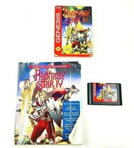 Sega Genesis Phantasy Star IV 4 Video Game in Box w/ Official Players Guide  - $289.95