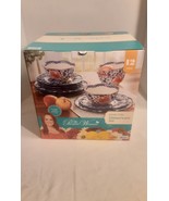 Pioneer Woman 12-Piece Dinner Set Dishes Service For 4 Heritage Floral New - $46.74
