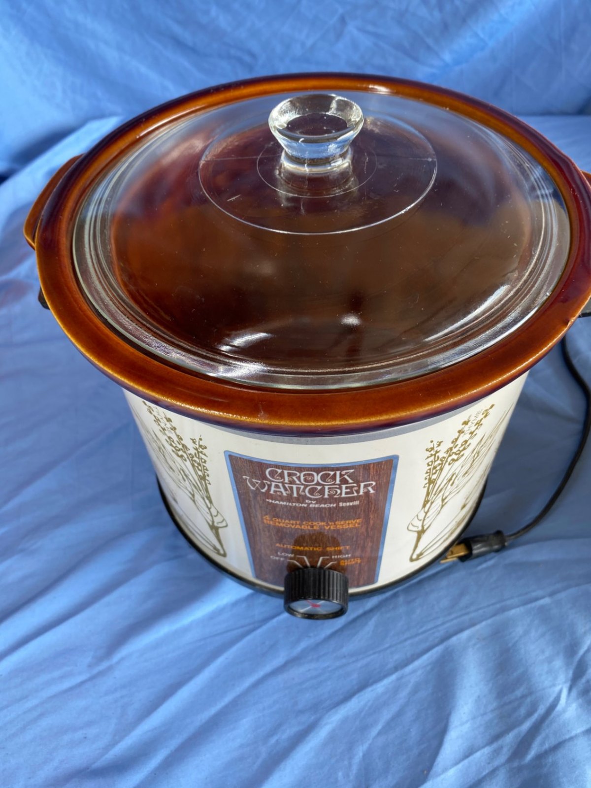 Crock Watcher Vintage Hamilton Beach 4 Quart Cook N Serve Pot Slow Cooker 9 Inch Cookers 5886