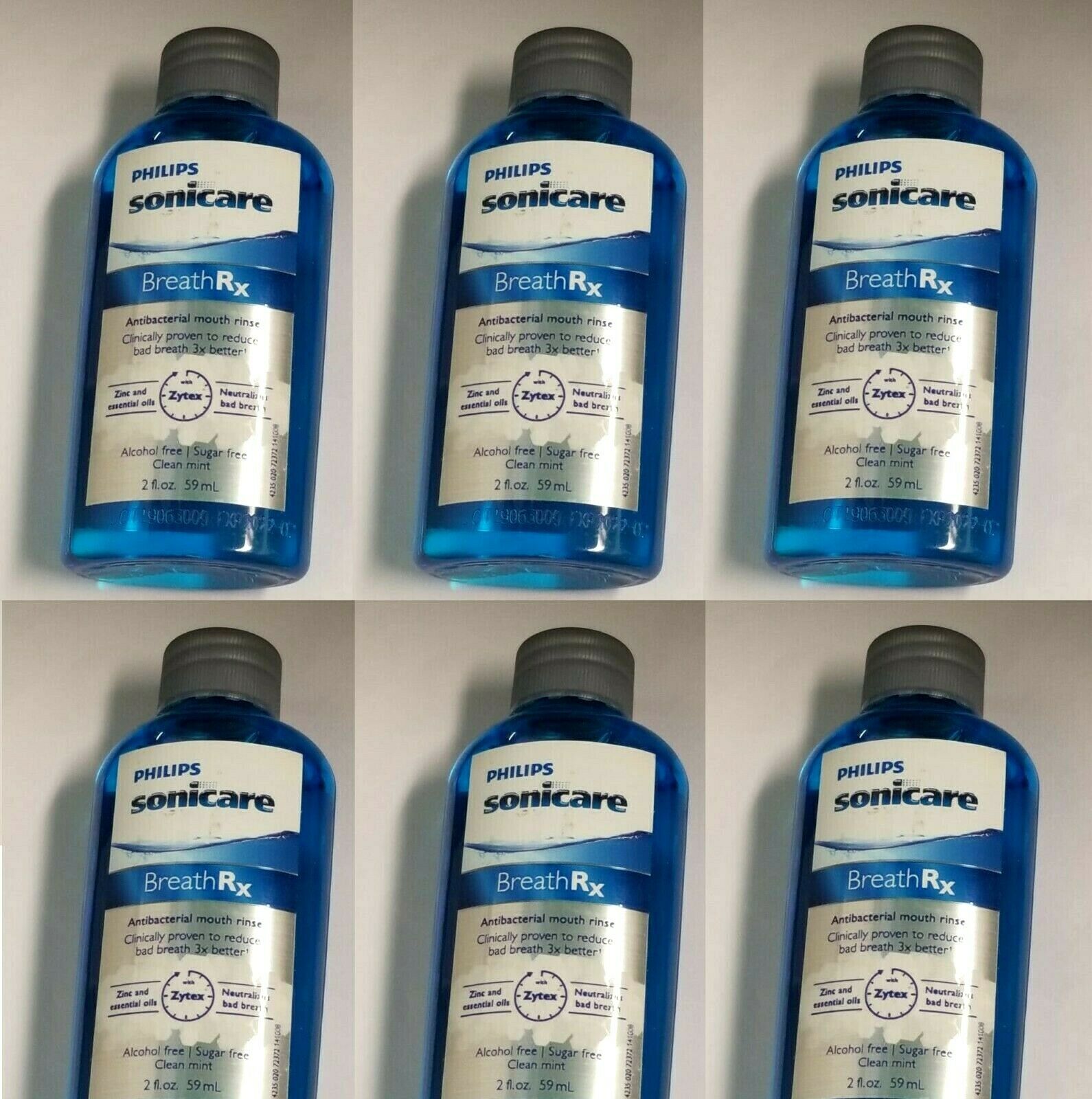 Philips Sonicare Breathrx Antibacterial Mouth Rinse, 2 oz (6 pack