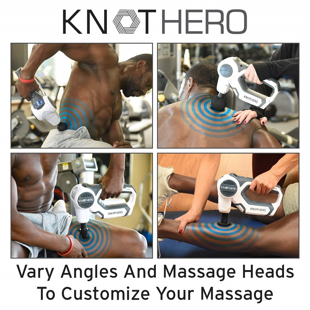 Knot Hero Massage Gun for Athletes Deep Tissue Chiropractic Massager