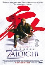 ZATOICHI The Blind Swordsman Movie Promotional Poster 13x20 Takeshi Kitano - $13.95