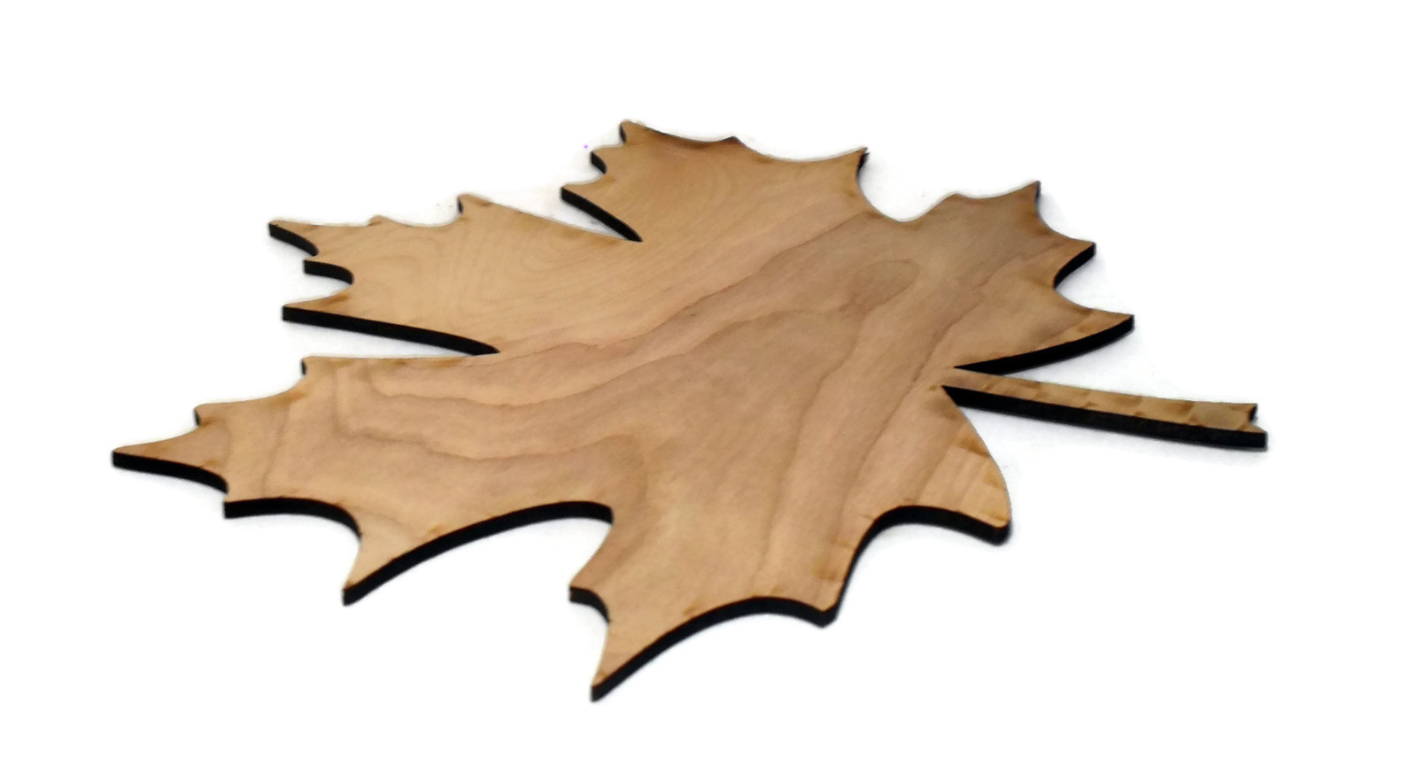 Wood Leaves Handmade CutOuts Fall Maple Wooden Pieces