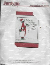 Vintage Janlynn 22-15 Design by Emerson '92 - Humorous Cartoon Santa - NIP - $14.85