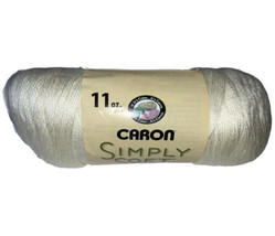 New 11 oz Caron Simply Soft Yarn Off White 0002 100% Acrylic  - $6.92