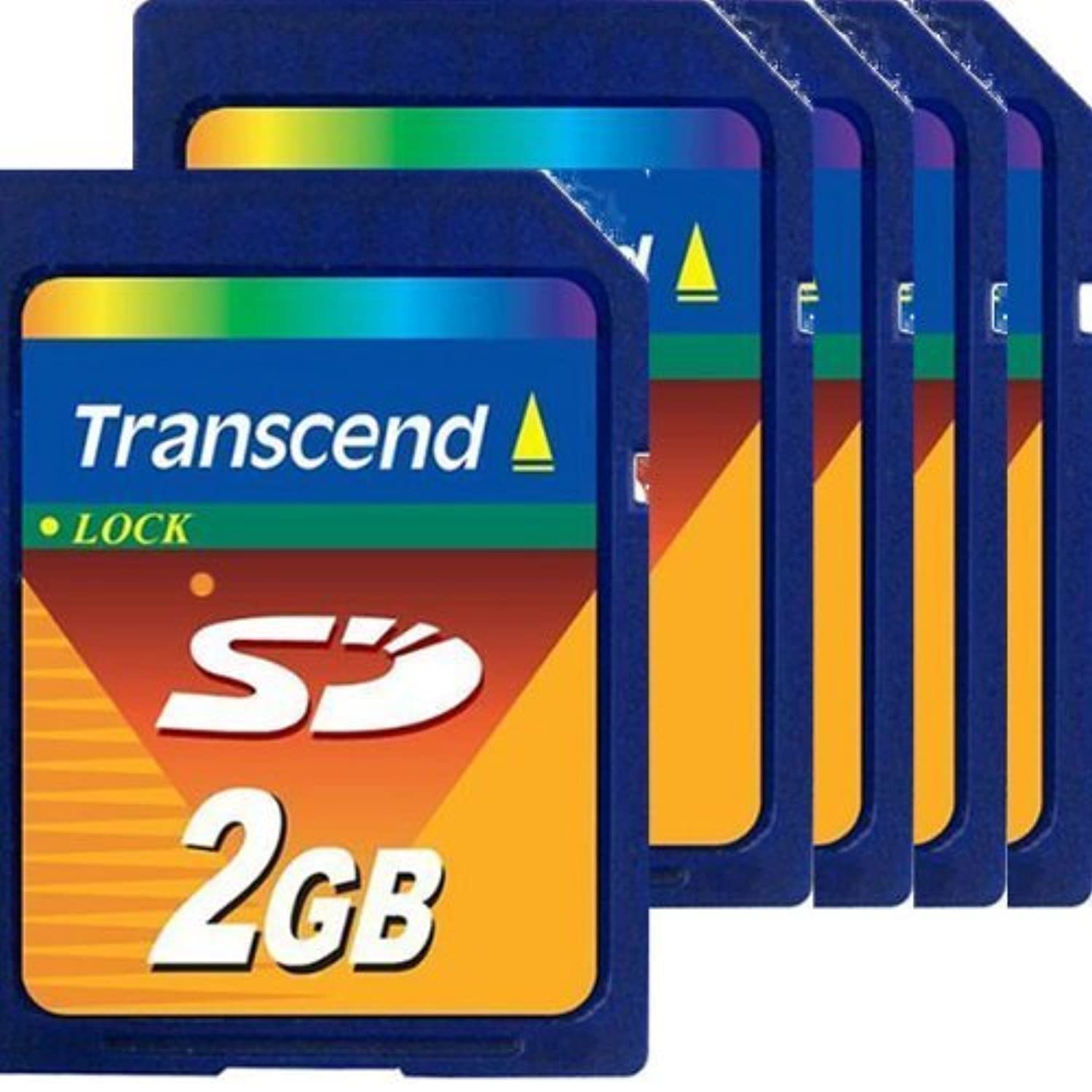 Transcend 2 GB SD Flash Memory Card (TS2GSDC) pack of 5 - $62.99