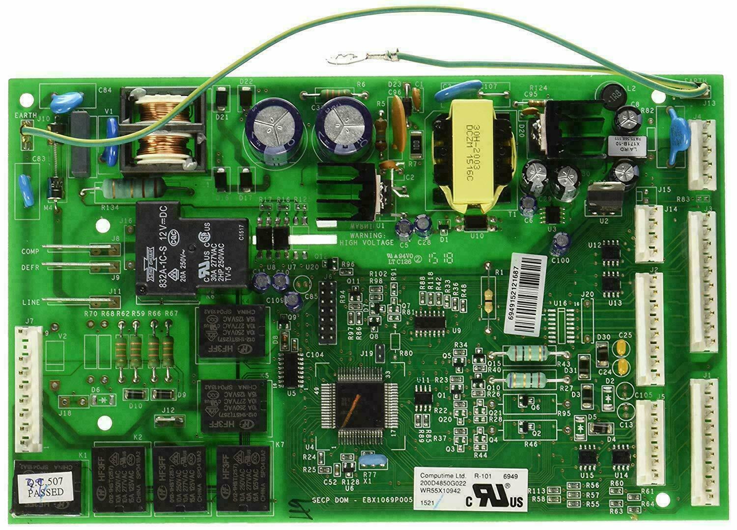 New Replacement Main Board For GE Refrigerator 200D4854G013 1 YEAR