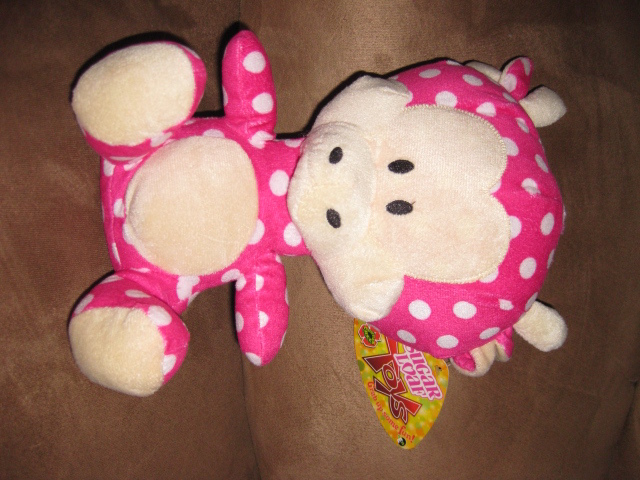 COW PINK w WHITE POLKA DOTS Brand New Plush NWT Stuffed with Tags 10