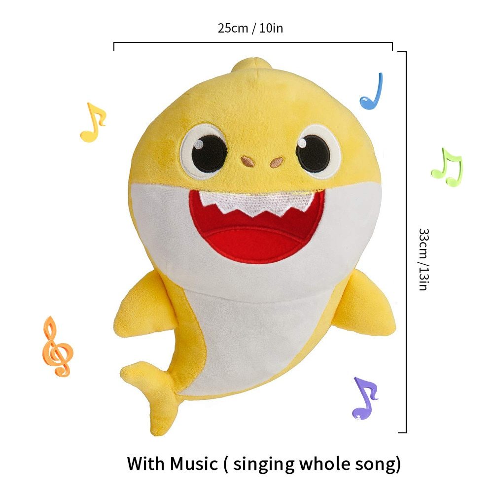 singing baby shark plush toy english