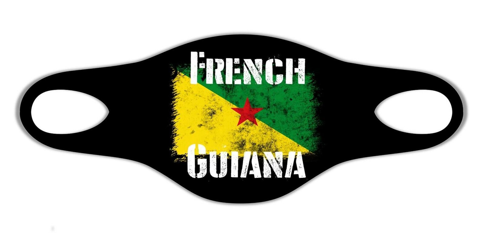 French Guiana National Flag Face Mask Protective Reusable washable Breathable