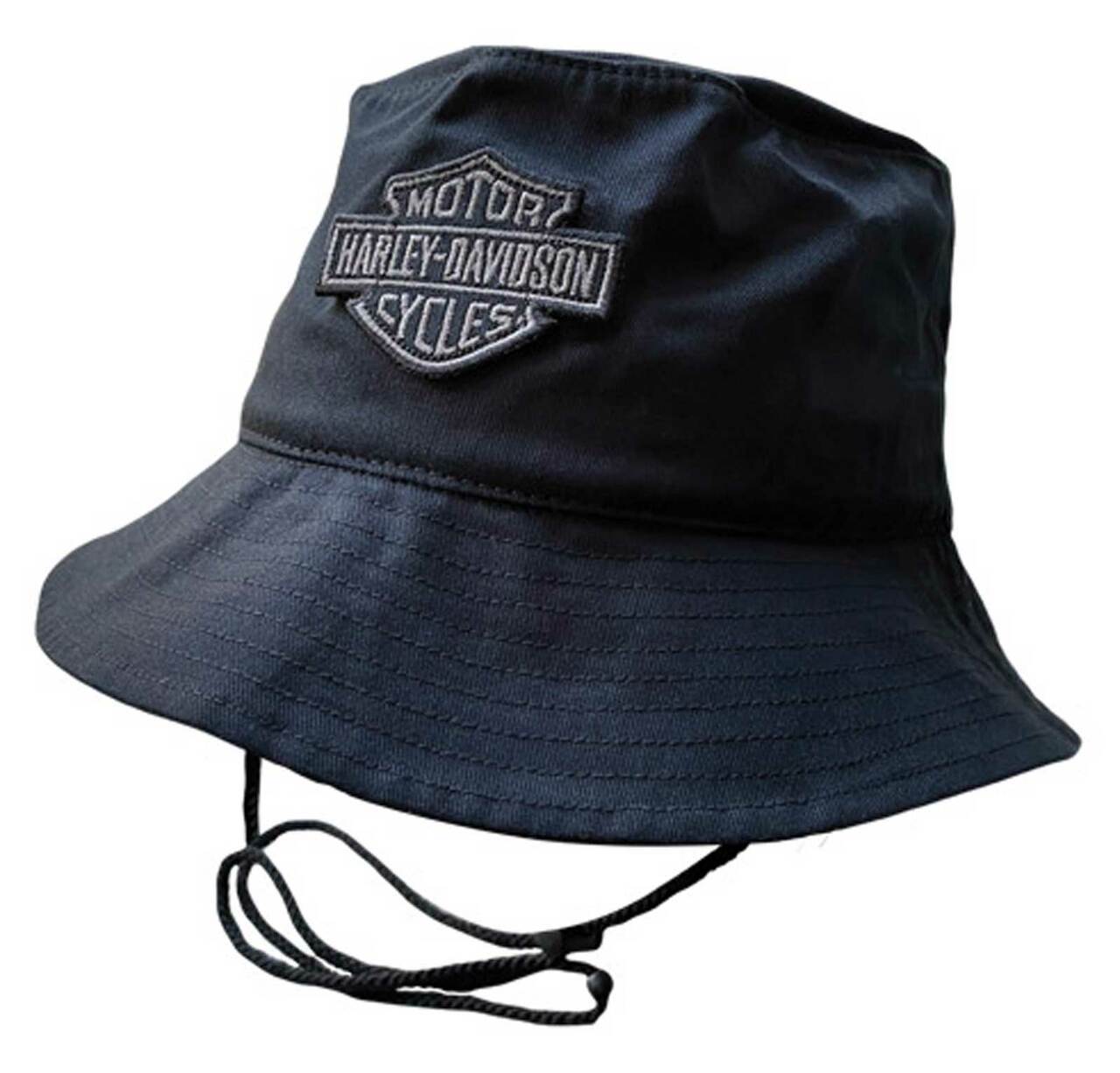 Harley-Davidson® Men's Embroidered Bar & Shield Logo Bucket Hat - Black