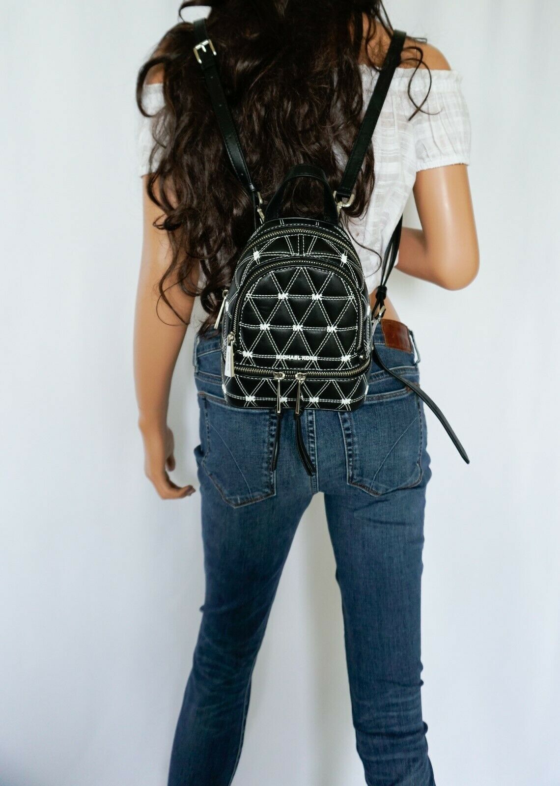 michael kors rhea zip xs backpack