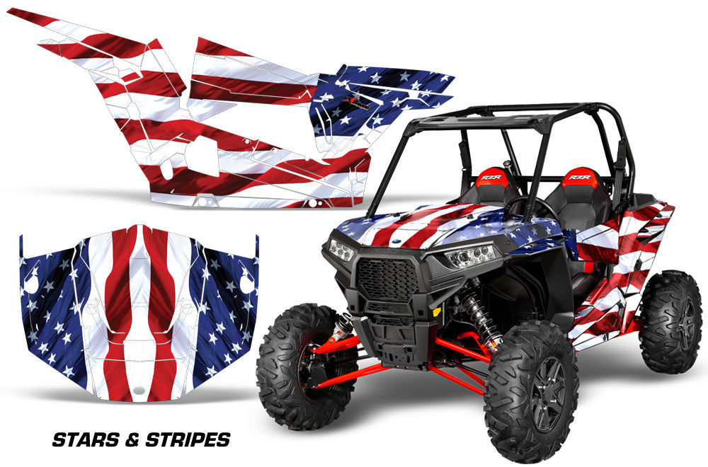 UTV Graphics Kit SxS Decal Sticker Wrap For Polaris RZR XP 1000 1418