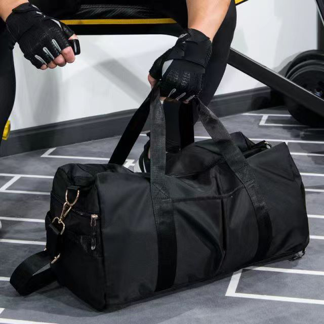 SENGHUI All purpose sport bags Black Sport Travel Bag with Shoe