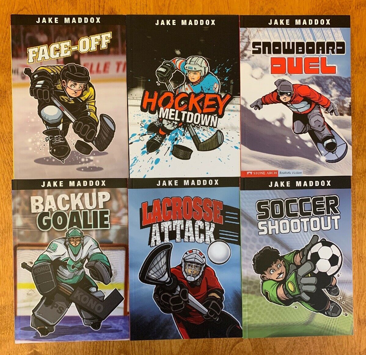 NEW Lot Of 6 Jake Maddox Sports Books Capstone Book PB