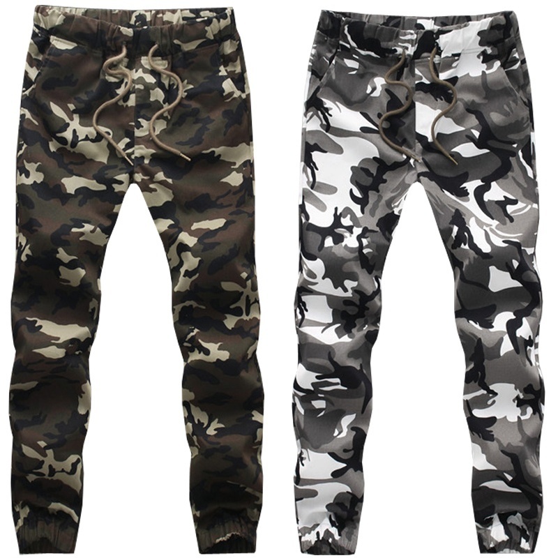 2021 new spring autumn and winter men in camouflage pants casual pants men's spo