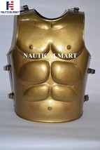 NauticalMart Halloween Costume Greek Muscle Armor Golden Color Medieval Breastpl