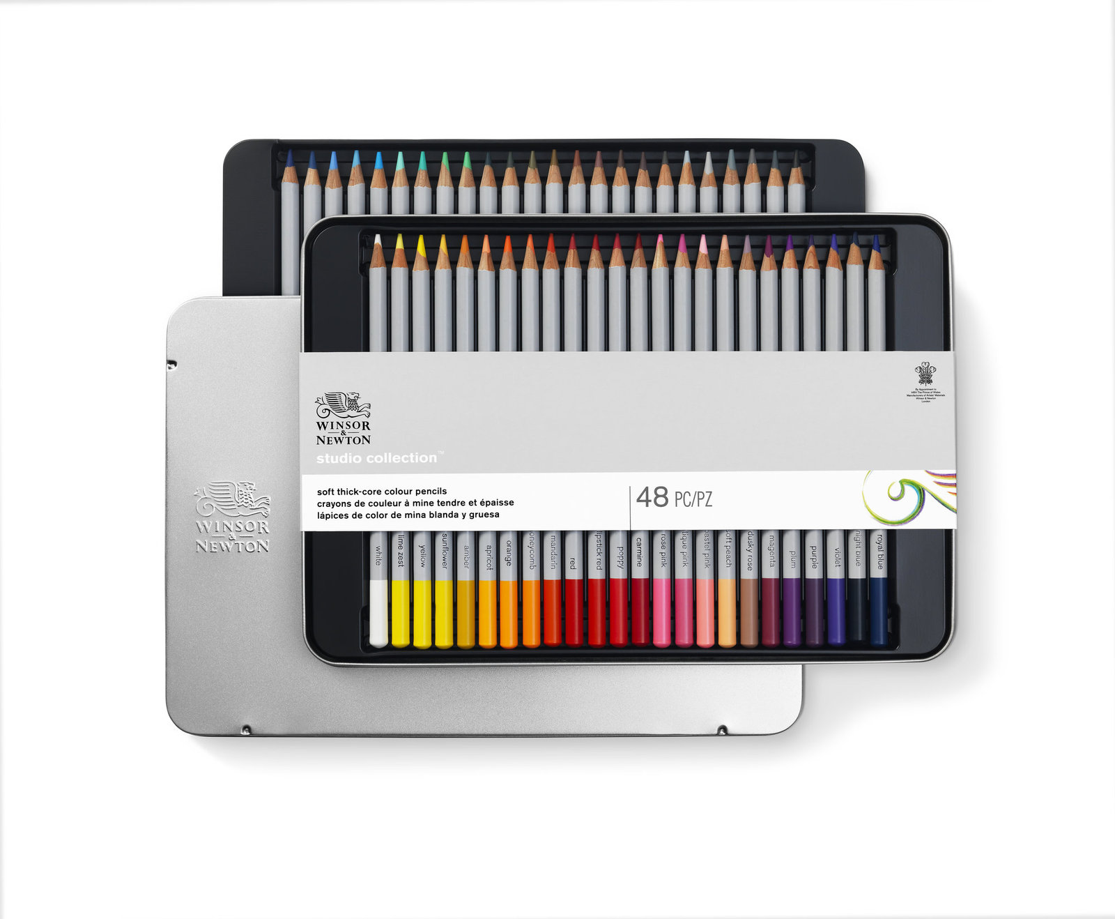 Winsor Newton Studio Collection Soft Core Coloured Pencils - 48 Set