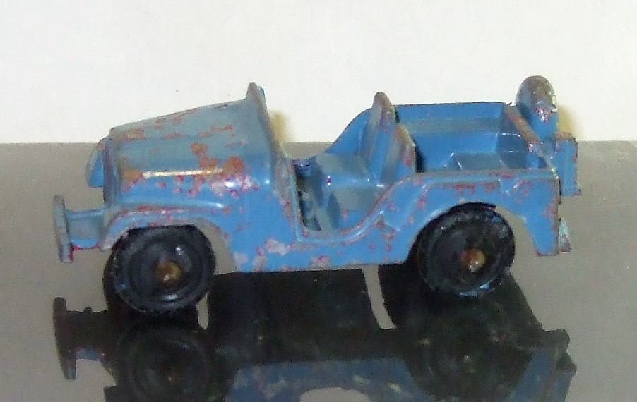 Midgetoy - Blue Metal Jeep Toy - Vintage Toy About 1 3/4” Long ...