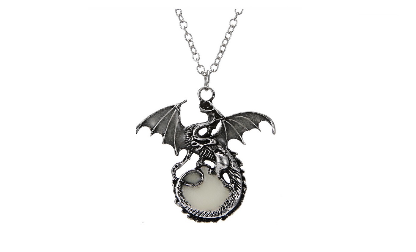 Sparkling Selections - Women's punk luminous dragon pendants necklace