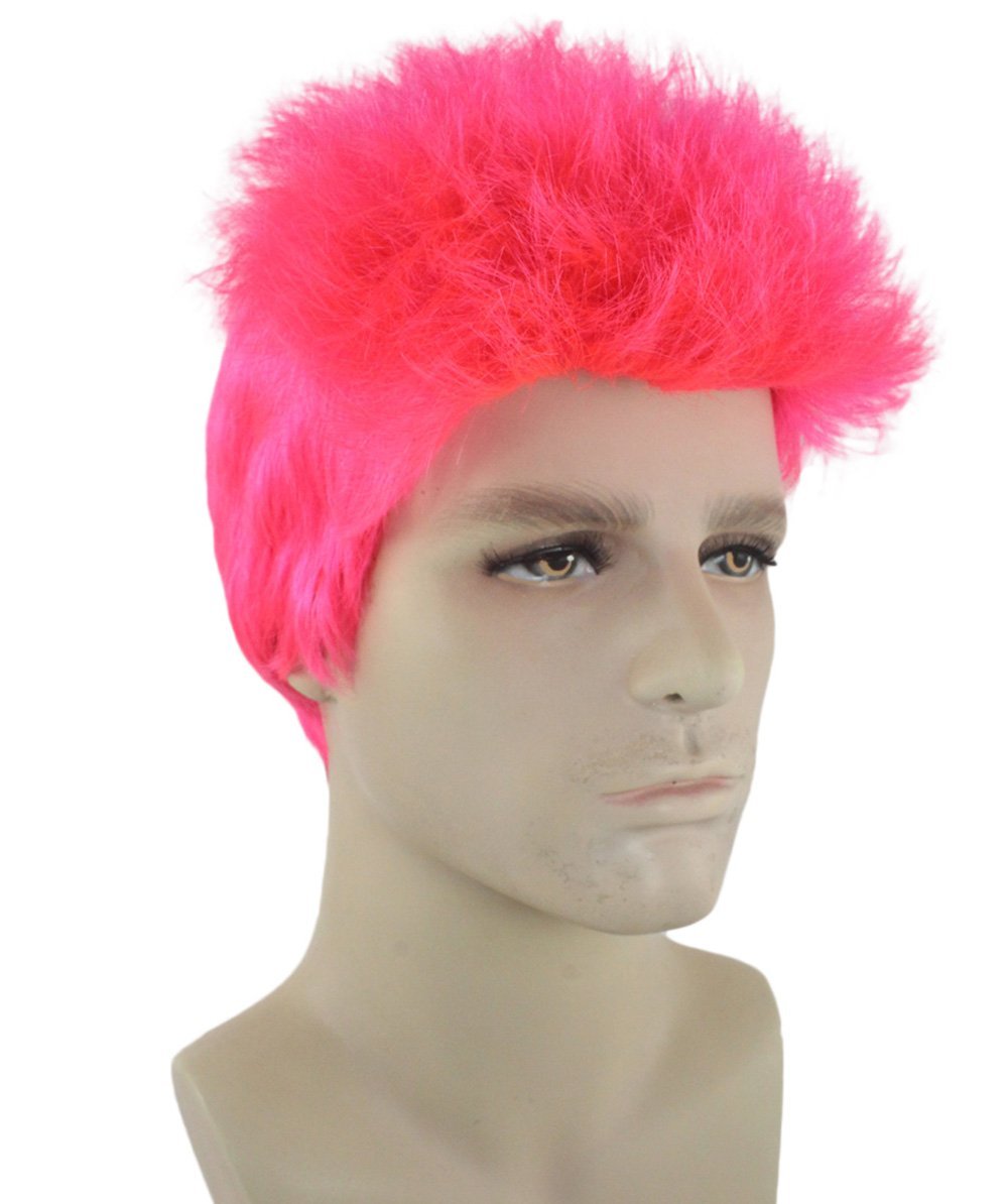 Men Fancy Neon Pink Wig HM-390 - Wigs & Facial Hair