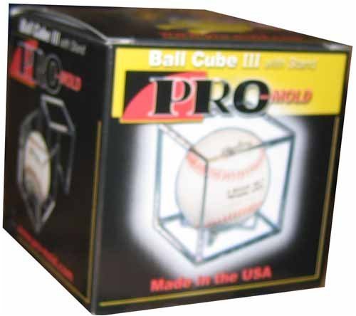 Square Ball Holder Display Case Baseball New Cube by pro mold