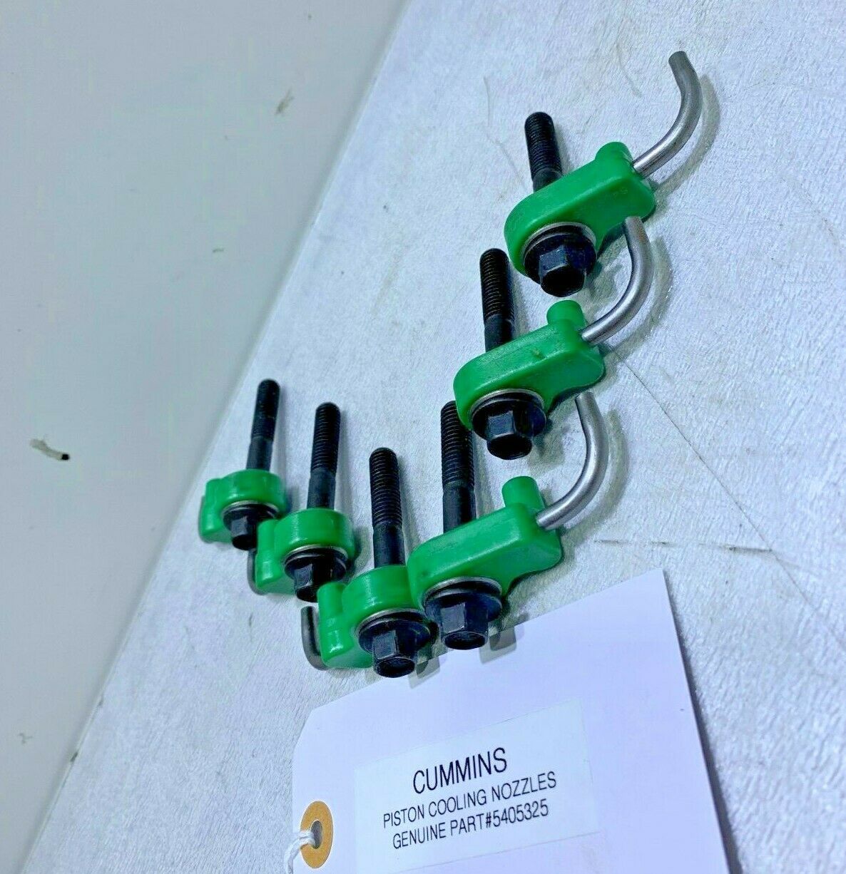 (SET OF 6) Cummins PISTON COOLING NOZZLES 5405325 OEM Pistons, Rings