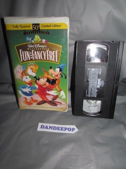 Fun and Fancy Free (VHS, 1997) 50th Anniversary Limited Edition Movie ...