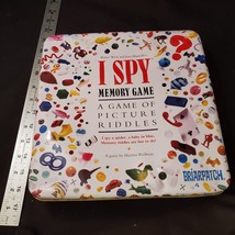 1995 I Spy Memory Game in Tin Box. All 75 Cards Included 100% Complete - $11.40