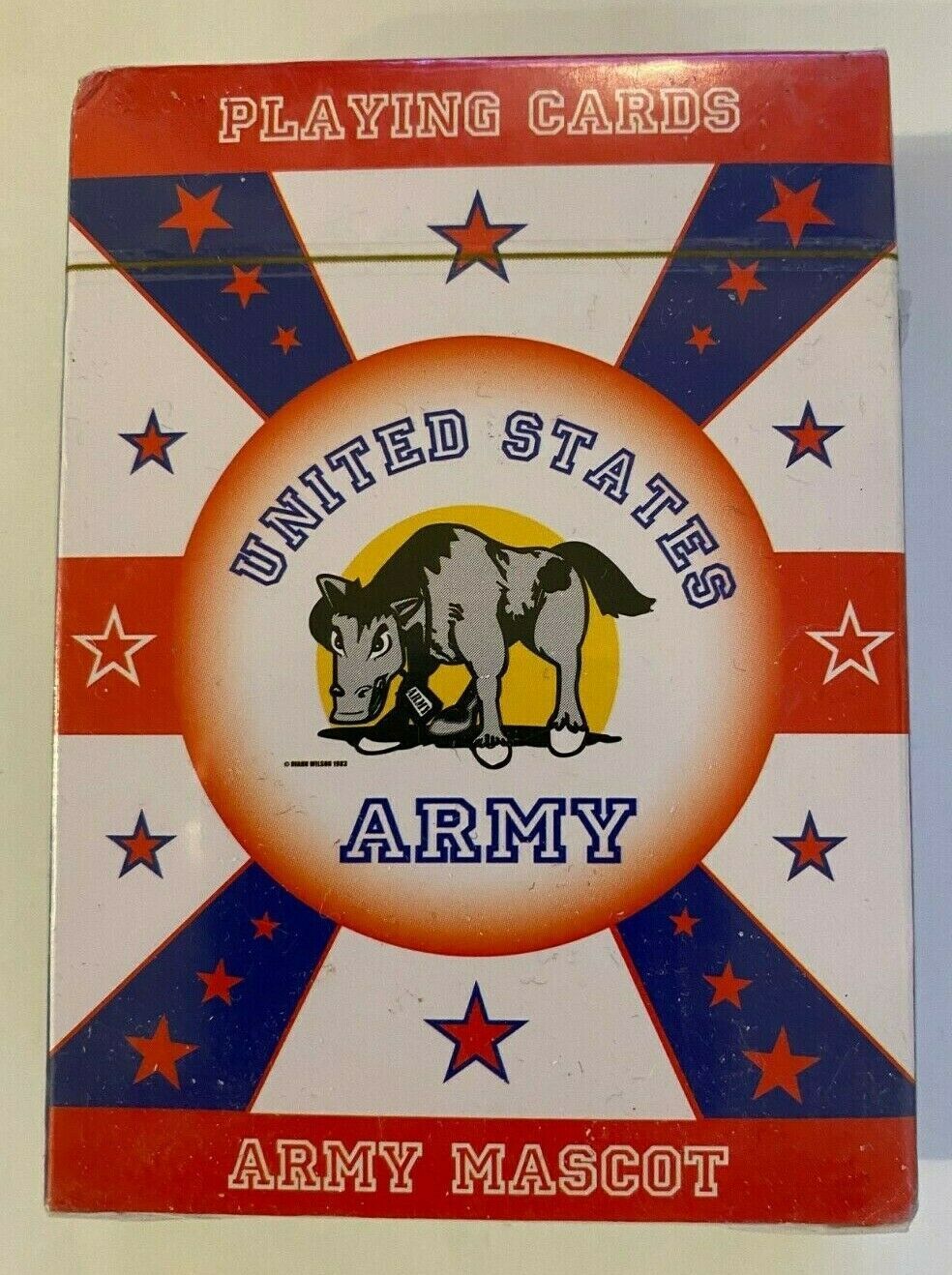 US Army Deck of Playing Cards Mr. Jackson Mule Mascot USA United States