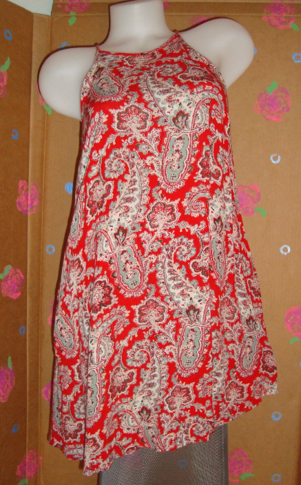 american eagle red dress