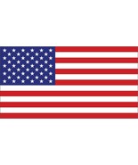 US Flag Window Decal Adhesive Sticker USA American Outdoor Indoor - $6.99