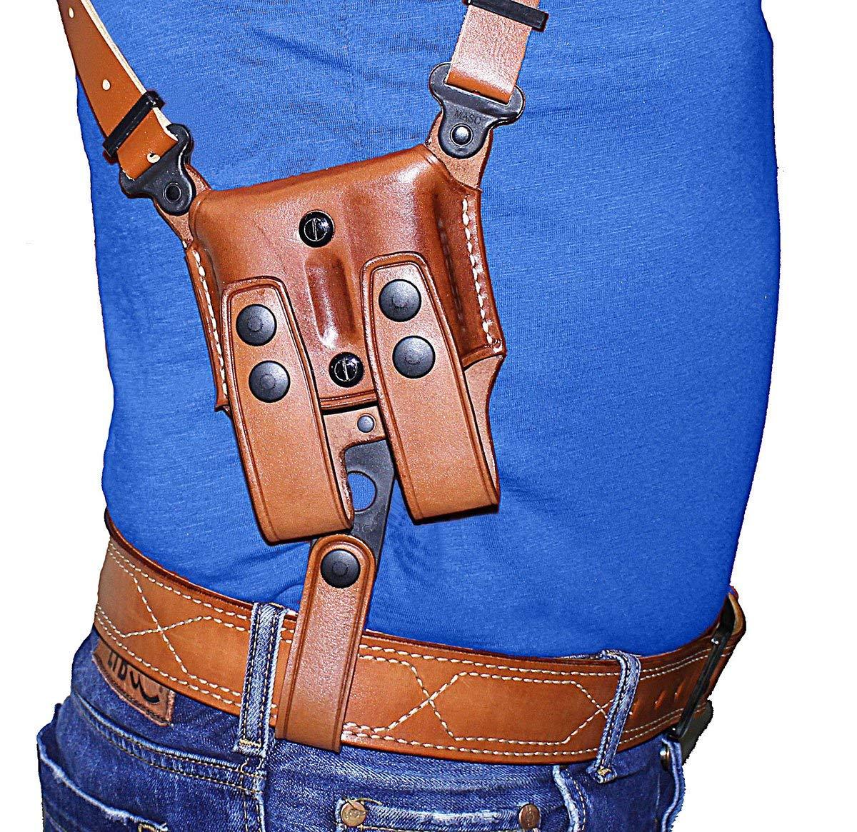 Leather Vertical Shoulder Holster For Taurus PT 809 Full Size 9mm 4 ...