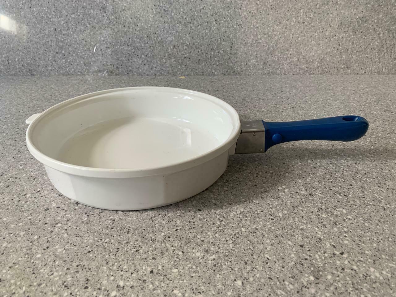 Princess House NOUVEAU White Ceramic 10.5" Pan France Detachable Handle