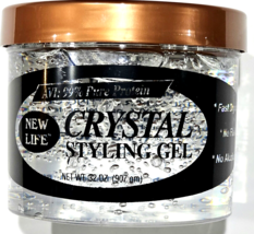 New Life Crystal Styling Gel Pure Protein 32oz Fast Dry No Alcohol