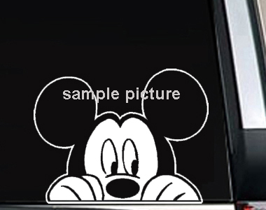 Disney Mickey Mouse Peeking Vinyl Decal Sticker 5 INCH