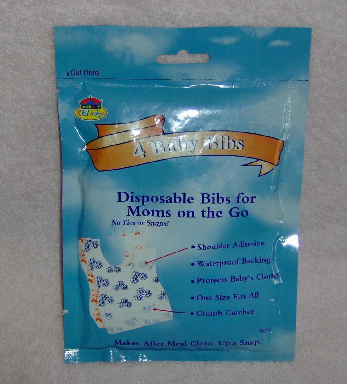 Primary image for Disposable Baby Bibs New 2 Packages of 4