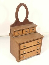 Handmade Salesman Pattern Wooden Dresser Display Vintage Tramp Art Style... - $224.55