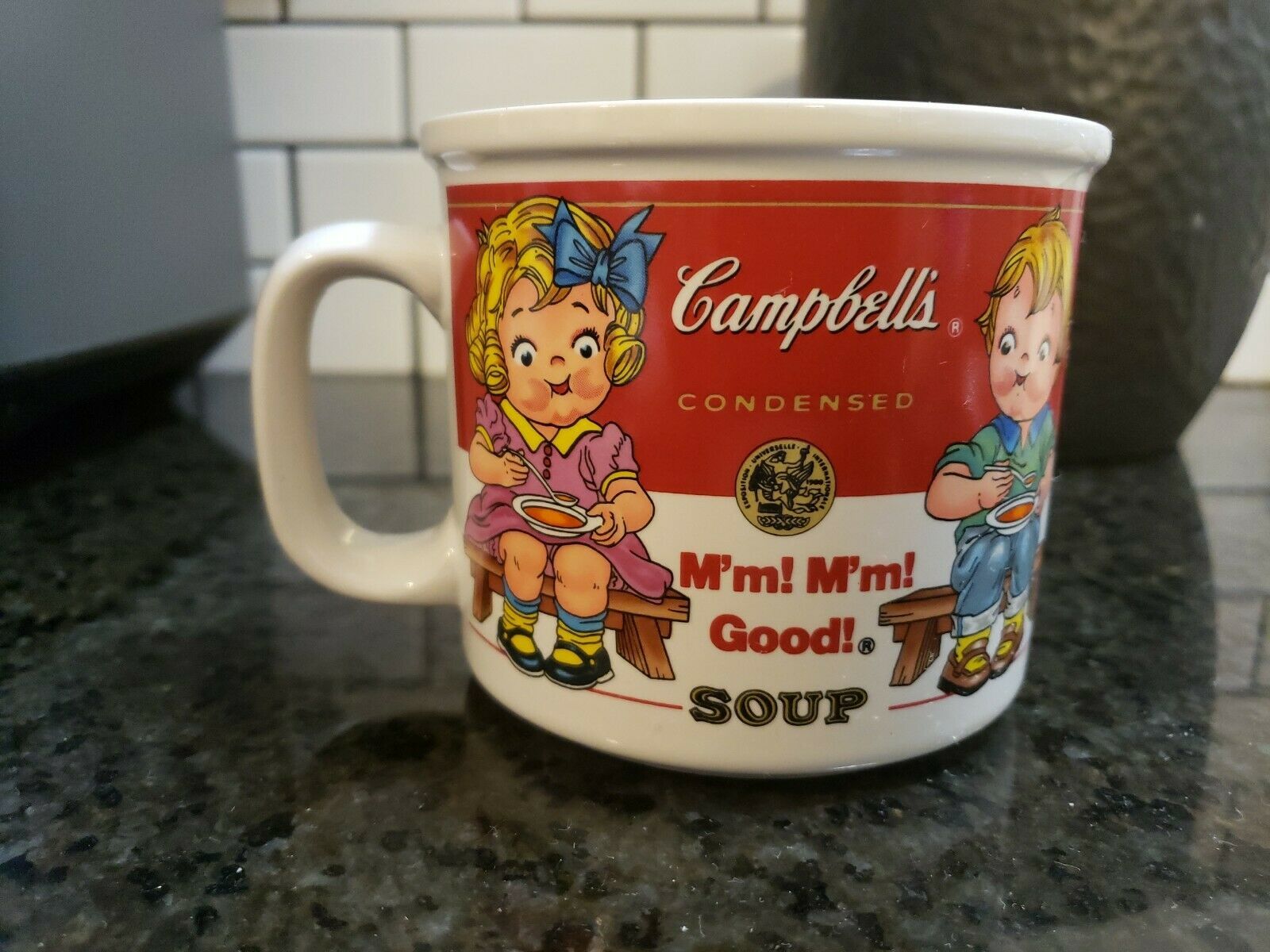Primary image for Vintage 1993 Ceramic Campbell Chicken Noodle Soup Mug.