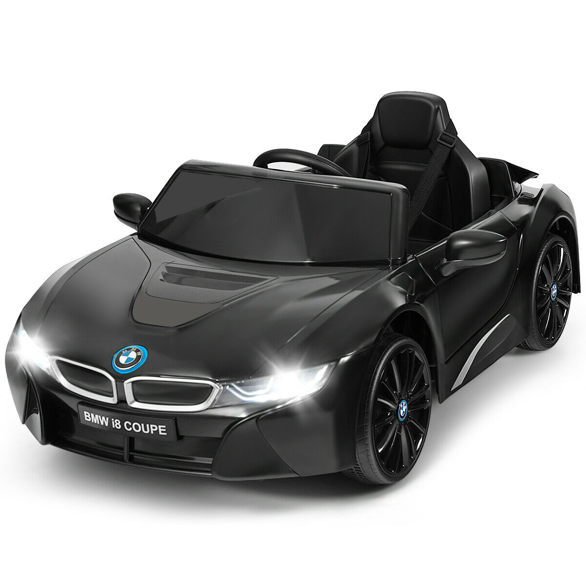 12V Licensed BMW I8 Kids Ride On Car-Black - Ride On Toys & Accessories