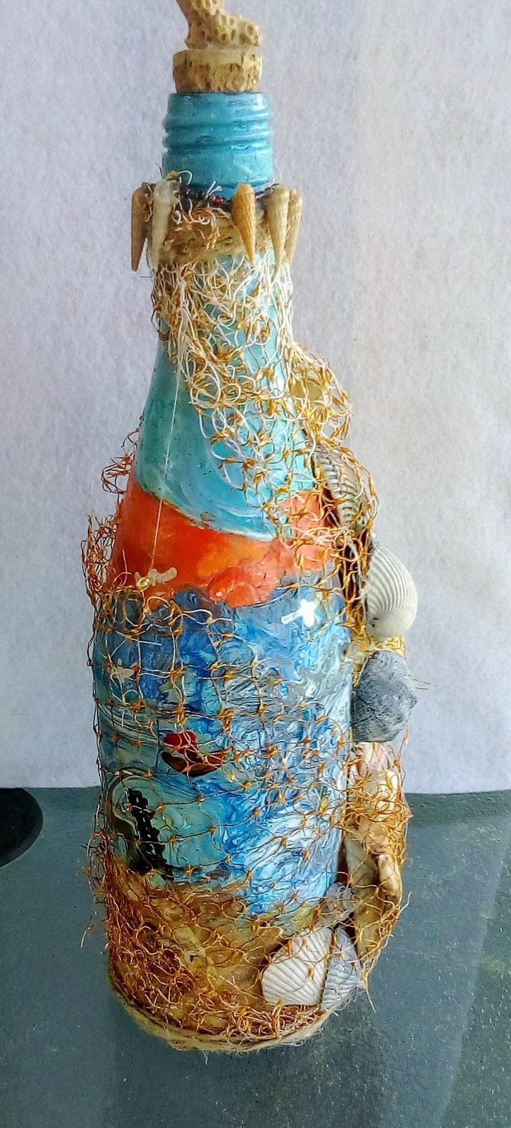 Beach Theme Bottle Art - Bottles