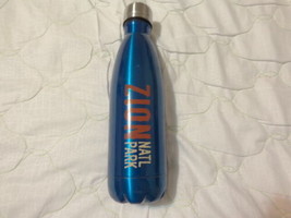 Zion National Park Blue Stainless Steel Metal Water Bottle 18 oz - $11.15