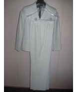 EVAN PICONE LADIES 2-PIECE PALE GREEN LINED SUIT-4P-BARELY WORN-100% POL... - $13.99