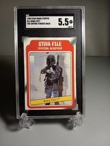 1980 Vintage Star Wars Boba Fett Rookie Topps Card #11 Star File Graded SCG 5.5 - $153.45
