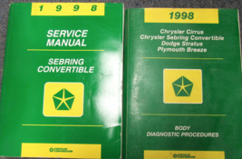 1998 Chrysler Sebring Convertible Service Atelier Réparation Manuel Set ... - $4.96