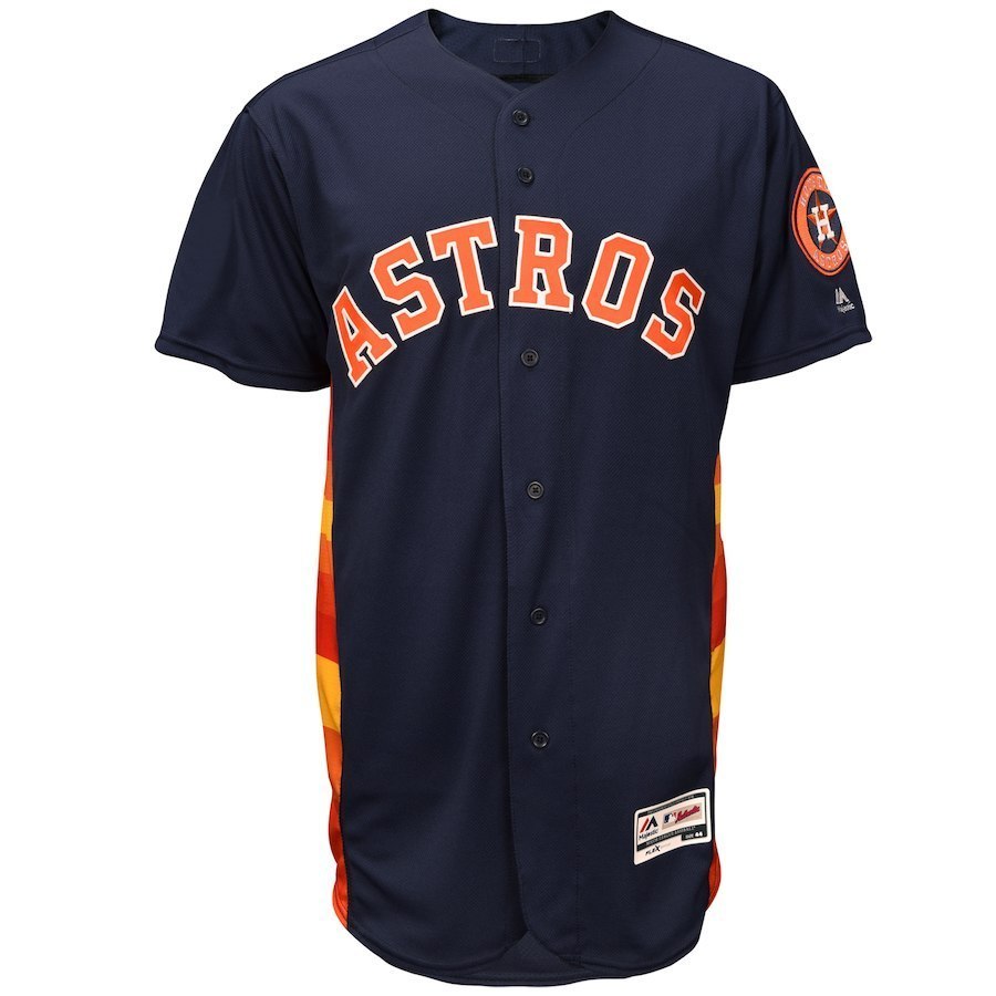 Men's Houston Astros 2018 Jose Altuve 27 Navy Stitched Flex Base Player Jersey Other Fan