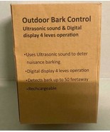 Anti Barking Control Device, Indoor Outdoor Sonic Dog Auto Trainer Recha... - $19.79