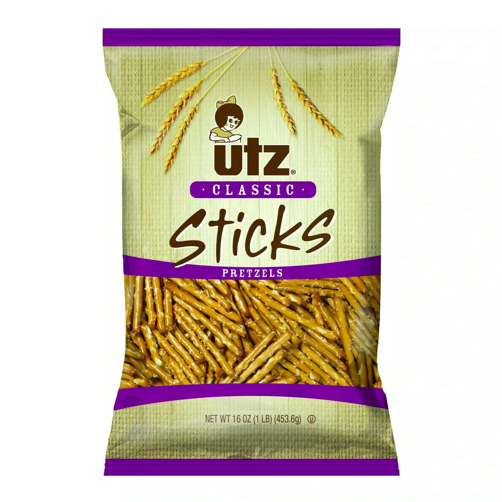 Primary image for Utz Quality Foods Classic Pretzel Sticks, 16 oz. Bags
