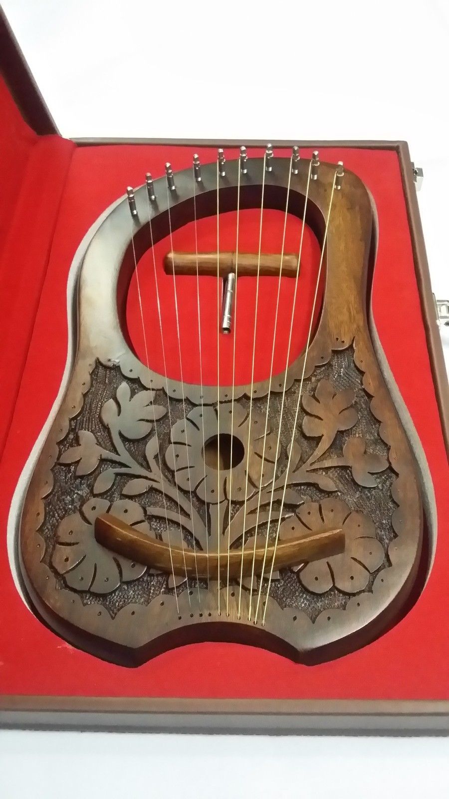 Lyre Harp Natural Rosewood 10 Strings Free Carrying Case,Lyre Harp,Harp,strings